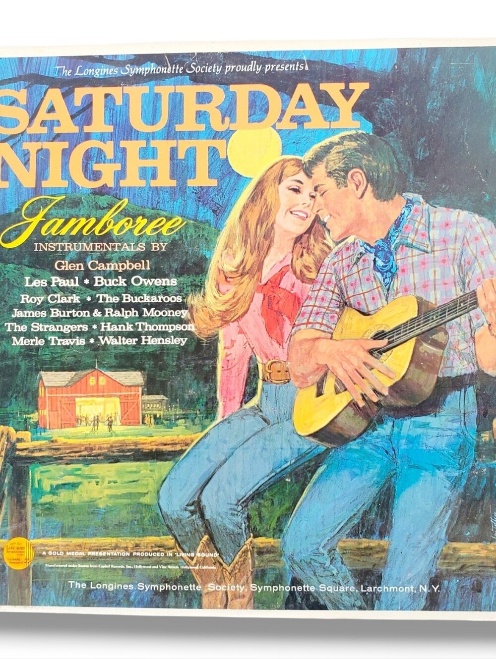 Saturday Night Jamboree Instrumentals by Glen Campbell, Les Paul, etc. LP Mono